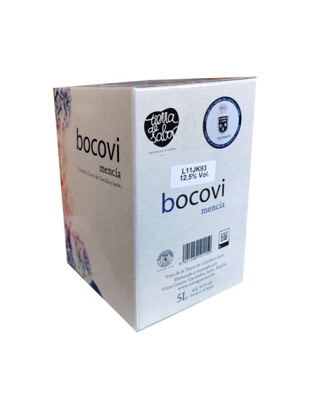 BAG IN BOX ROSADO DE UVA MENCIA BOCOVI. 5 LITROS