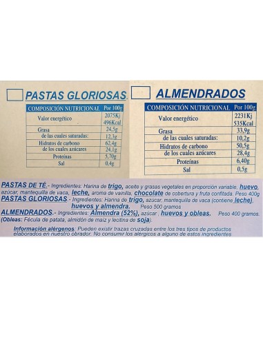 PASTAS GLORIOSAS