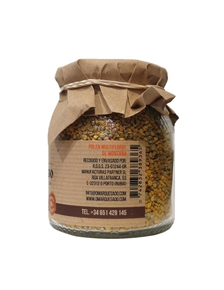 POLEN MULTIFLORAL DE MONTAÑA 100% NATURAL. 2 TARROS