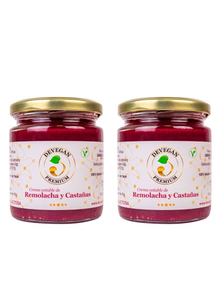 crema de remolacha y castañas
