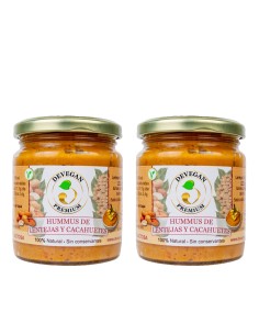 hummus de lentejas y cacahuetes