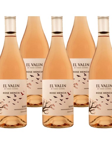 EL VALIN ROSÉ MENCIA. CAJA DE 6 BOTELLAS