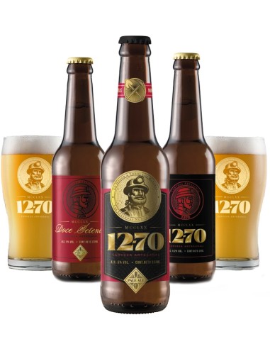 Cerveza 1270, Cervezas Artesanas 1270 Pack Degustación, Cervezas Para  Regalar, Lager,Tostada,Ipa,Negra, Trigo